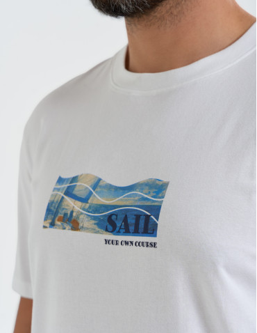 T-shirt męski z nadrukiem morza  - produkt 2