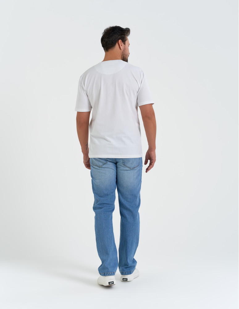 Koszulki z krótkim rękawem - T-shirt męski z nadrukiem morza BIAŁY  - produkt moraj.pl 8