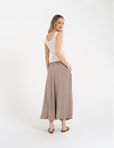 Topy na ramiączkach - Top damski bez rękawów z koronkowym wykończeniem KREMOWY - produkt 6