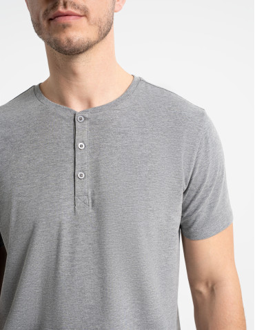 Piżama męska z rozpinanym dekoltem  - produkt 2