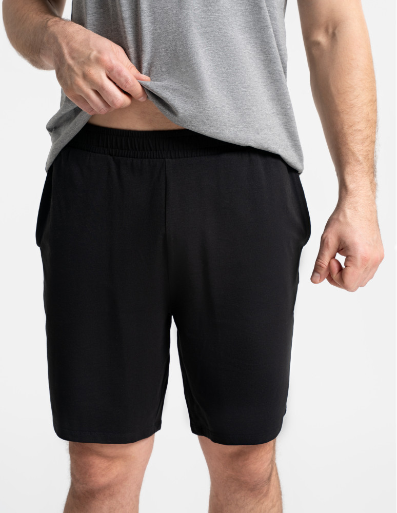 Piżamy z krótkim rękawem - Piżama męska z rozpinanym dekoltem SZARY MELANŻ  - produkt moraj.pl 5