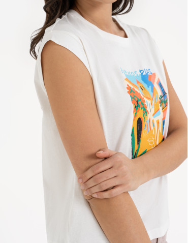 Koszulki z krótkim rękawem - T-shirt damski bawełniany z nadrukiem WZÓR 2 - produkt 3