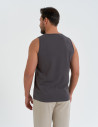 Tank top męski koszulka bez rękawów bawełniana 100% SZARY