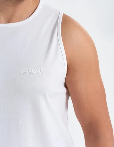 Tank top męski koszulka bez rękawów bawełniana 100% - produkt 2