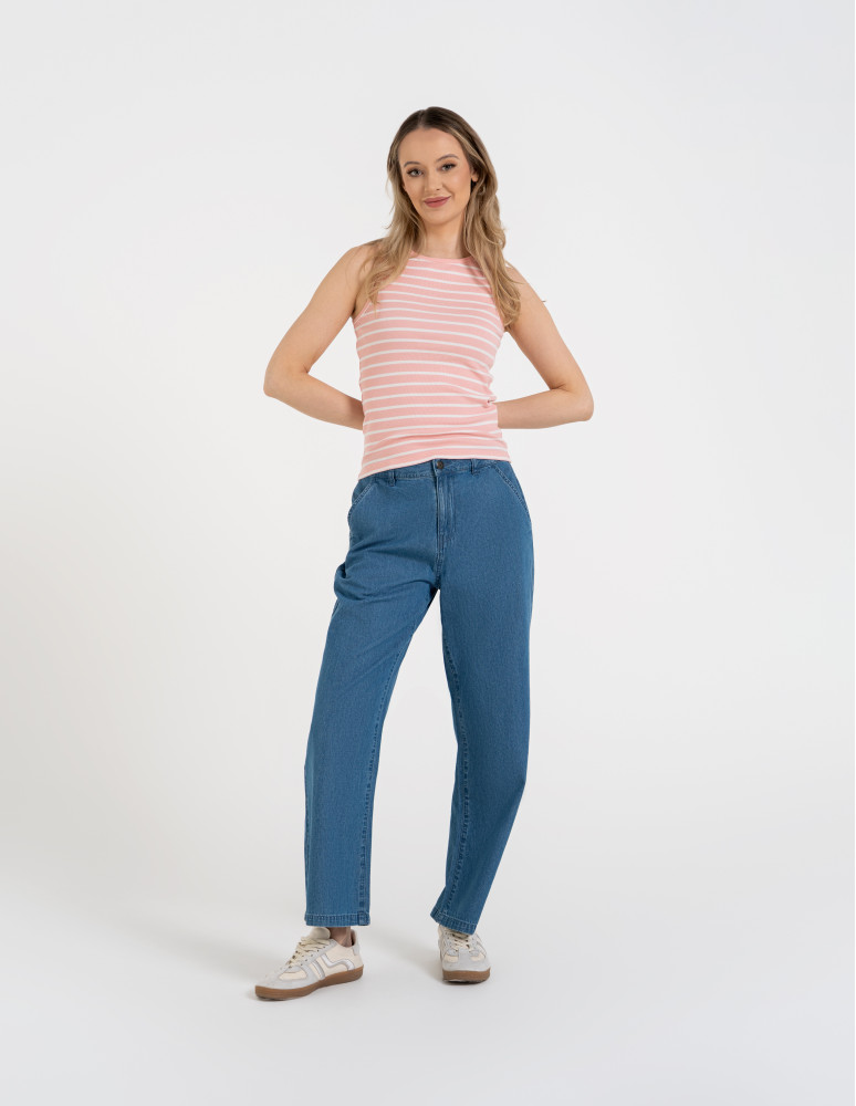 Topy na ramiączkach - Damska koszulka Tank Top w prążek WZÓR 2  - produkt moraj.pl 7