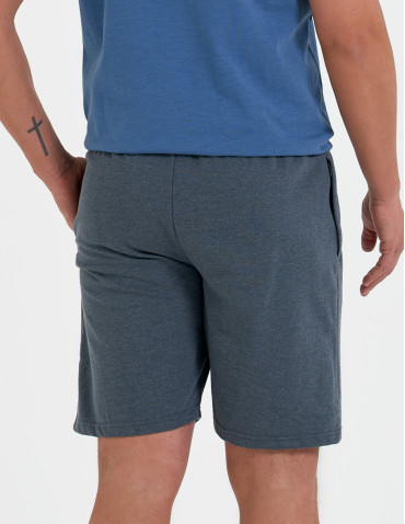 Szorty dresowe - Krótkie spodenki męskie dresowe GRANATOWY - produkt 4