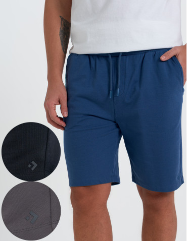 Szorty męskie dresowe spodenki gładkie - produkt 2