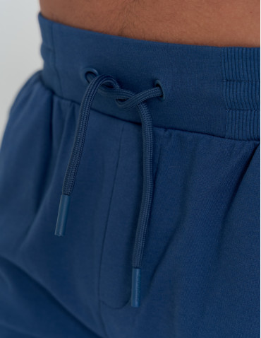 Szorty dresowe - Szorty męskie dresowe spodenki gładkie NIEBIESKI - produkt 4