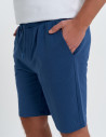 Szorty męskie dresowe spodenki gładkie NIEBIESKI