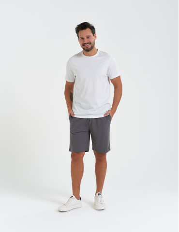 Szorty dresowe - Szorty męskie dresowe spodenki gładkie SZARY - produkt 10