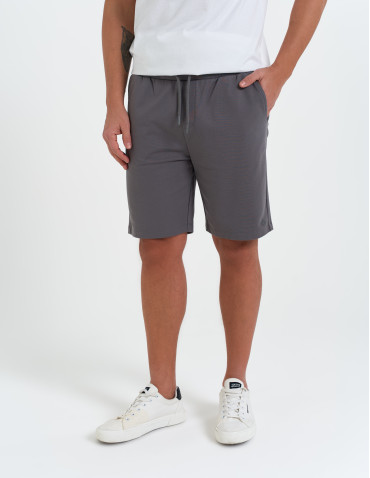 Szorty dresowe - Szorty męskie dresowe spodenki gładkie SZARY - produkt 8