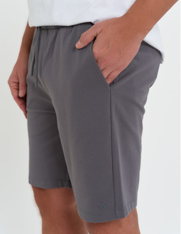 Szorty dresowe - Szorty męskie dresowe spodenki gładkie SZARY - produkt 3