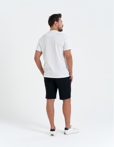 Szorty dresowe - Szorty męskie dresowe spodenki gładkie CZARNY - produkt 5