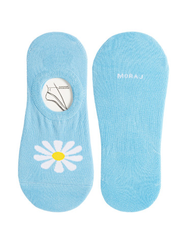 Niskie stopki - Skarpety damskie niskie stopki w kwiatowe wzory 3-pak WIELOKOLOROWY - produkt 3