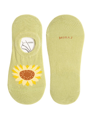 Skarpety damskie niskie stopki w kwiatowe wzory 3-pak - WIELOKOLOROWY  - produkt 2