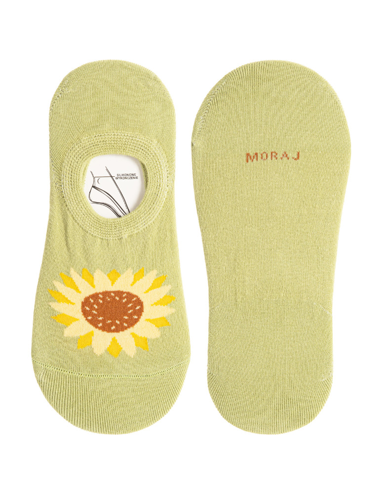 Niskie stopki - Skarpety damskie niskie stopki w kwiatowe wzory 3-pak WIELOKOLOROWY - produkt moraj.pl 2