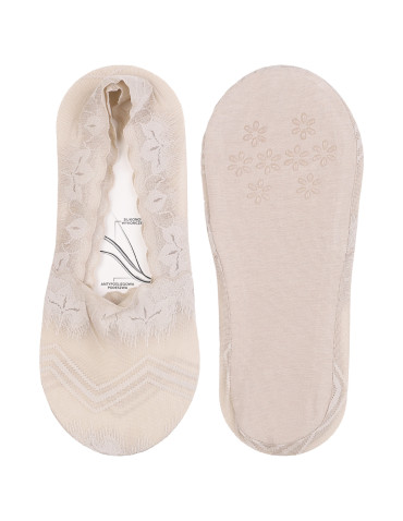 Stopki damskie z koronkowym wzorem antypoślizgowe  - produkt 2