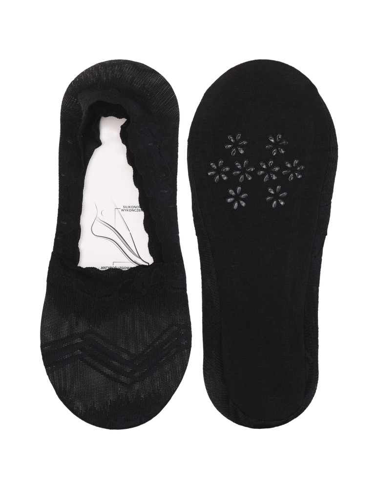 Niskie stopki - Stopki damskie z koronkowym wzorem antypoślizgowe WIELOKOLOROWY - produkt moraj.pl 3