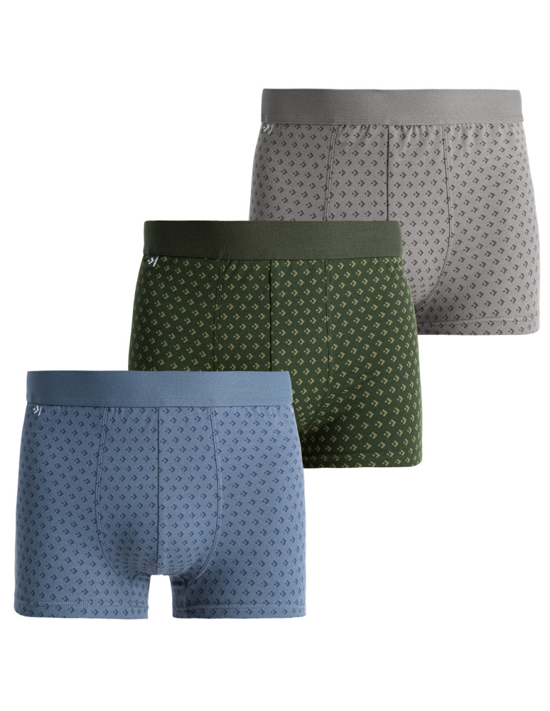 Bokserki dopasowane - Bokserki męskie klasyczne z miękkiej bawełny WIELOKOLOROWY - produkt moraj.pl 1