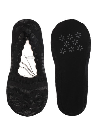 Niskie stopki - Stopki damskie z koronkowym wzorem antypoślizgowe WIELOKOLOROWY - produkt 4