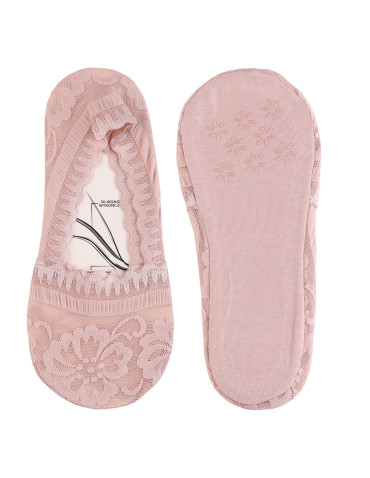 Niskie stopki - Stopki damskie z koronkowym wzorem antypoślizgowe WIELOKOLOROWY - produkt 3