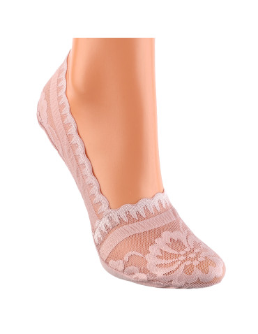 Niskie stopki - Stopki damskie z koronkowym wzorem antypoślizgowe WIELOKOLOROWY - produkt 5