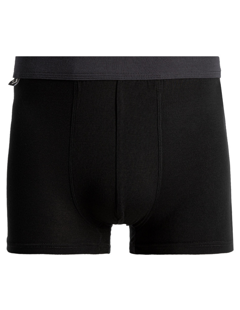 Bokserki dopasowane - Bokserki męskie z wiskozy bambusowej klasyczne CZARNY  - produkt moraj.pl 2