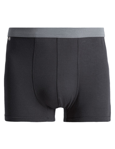 Bokserki dopasowane - Bokserki męskie z wiskozy bambusowej klasyczne GRAFITOWY - produkt 1