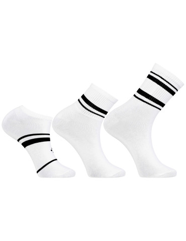 Skarpety stopki - Skarpetki bawełniane unisex 3-pak BIAŁY - produkt 4