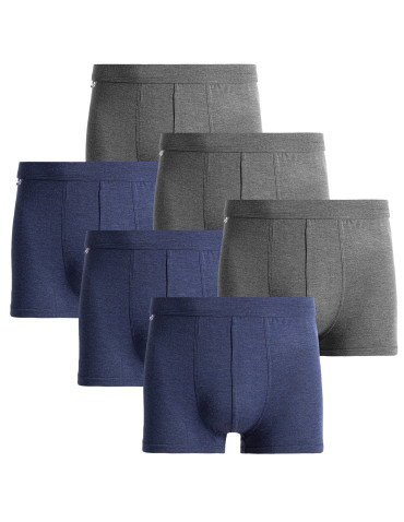 Bokserki męskie z wiskozy bambusowej klasyczne 6-pak