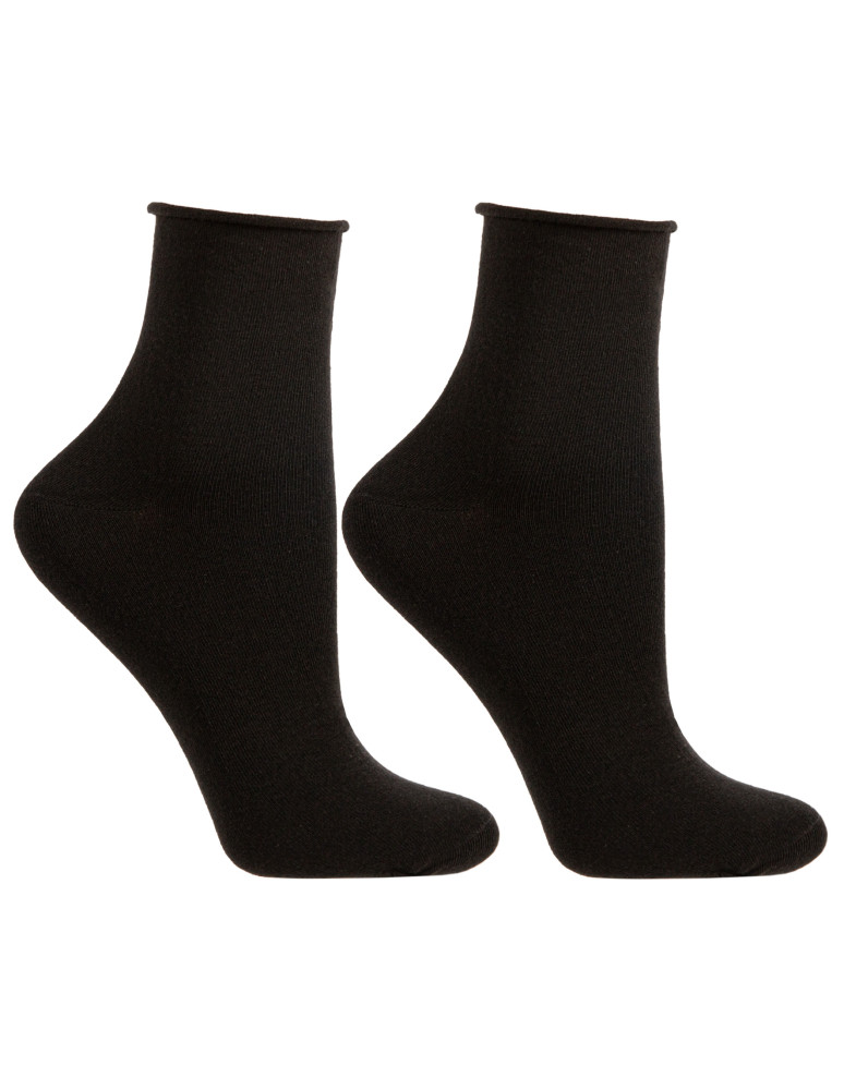 Skarpetki za kostkę - Skarpetki damskie za kostkę bezuciskowe gładkie 3-pak WIELOKOLOROWY  - produkt moraj.pl 3