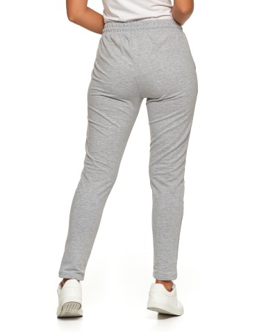 Spodnie damskie - Spodnie damskie dresowe z haftem SZARY - produkt 4