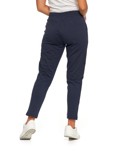 Spodnie damskie - Spodnie damskie dresowe z haftem GRANATOWY - produkt 3