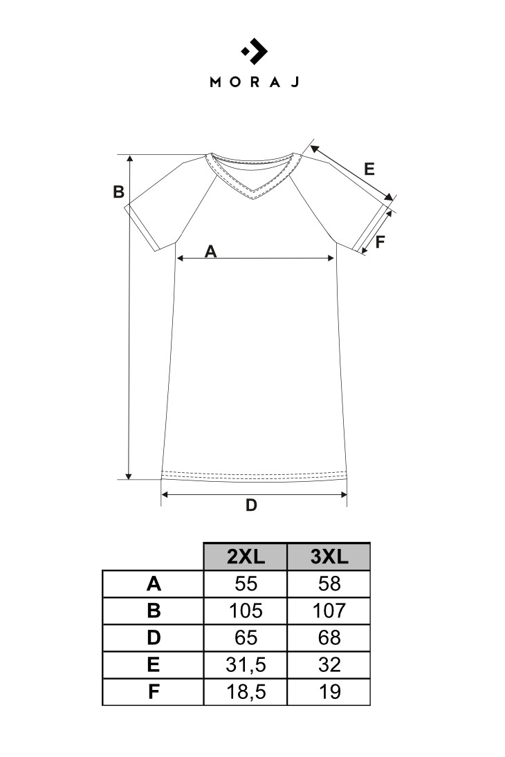 Koszula nocna damska z krótkim rękawem Plus Size z wiskozy bambusowej