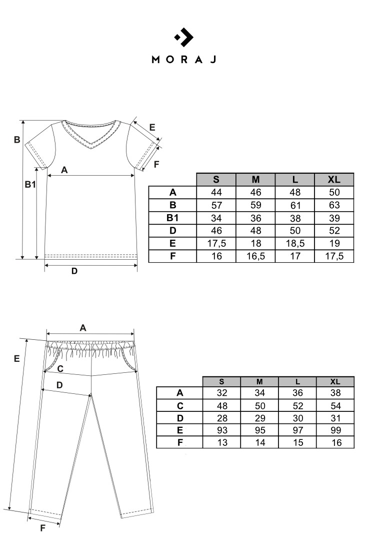 Piżama damska z długimi spodniami wiskoza bambusowa