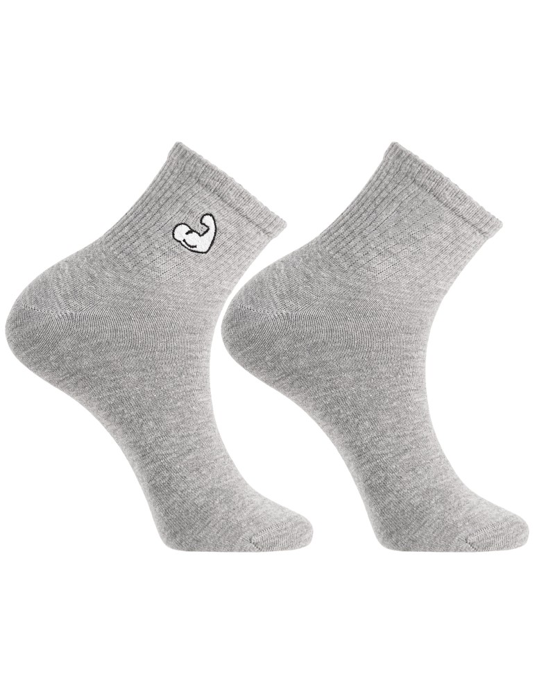 Skarpetki za kostkę - Skarpetki męskie bawełniane z motywem sportowym 3-pak WIELOKOLOROWY - produkt moraj.pl 6