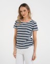 T-shirt damski klasyczny w paski WZÓR 2