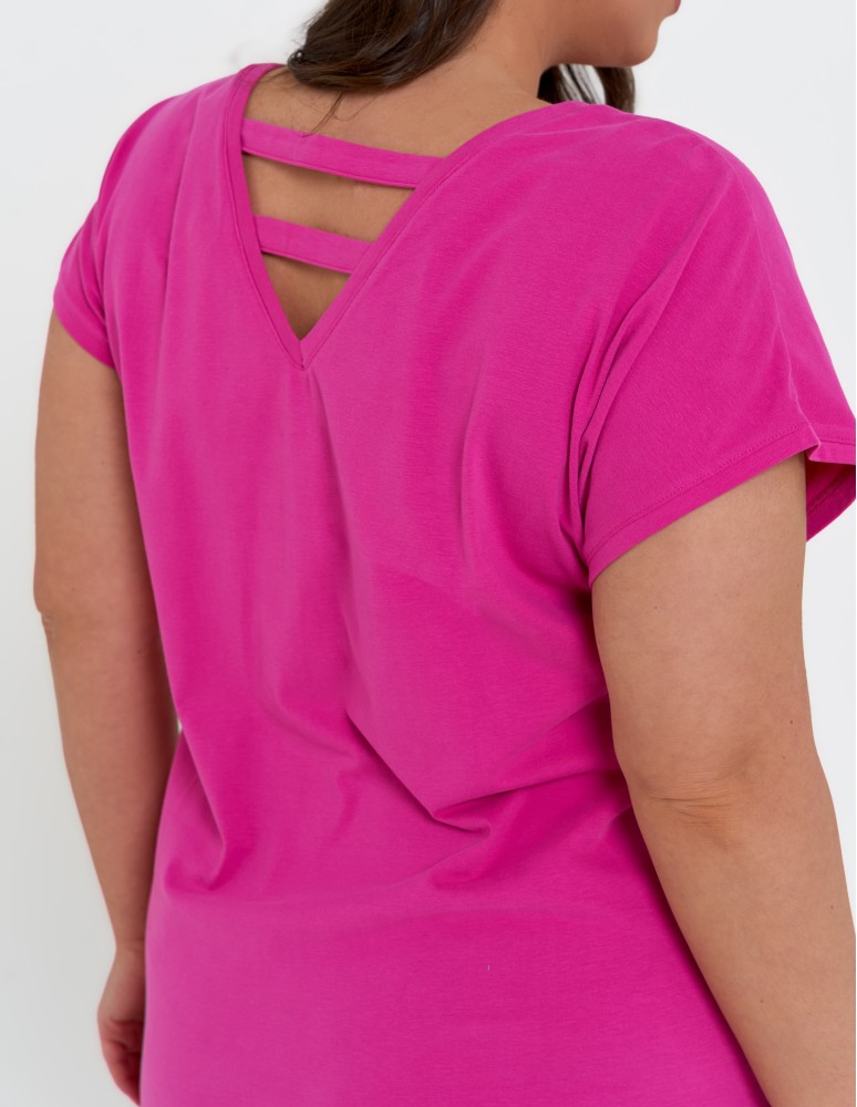 Sukienki dresowe - Sukienka damska bawełniana z ozdobnym tyłem CZARNY  - produkt moraj.pl 15