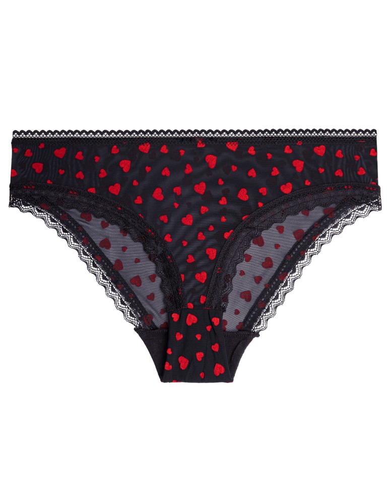 Wielopaki bielizny - Majtki figi klasyczne bikini damskie z siateczką i koronką 3-pak WIELOKOLOROWY - produkt moraj.pl 2