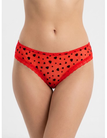 Wielopaki bielizny - Majtki figi klasyczne bikini damskie z siateczką i koronką 3-pak WIELOKOLOROWY - produkt 4