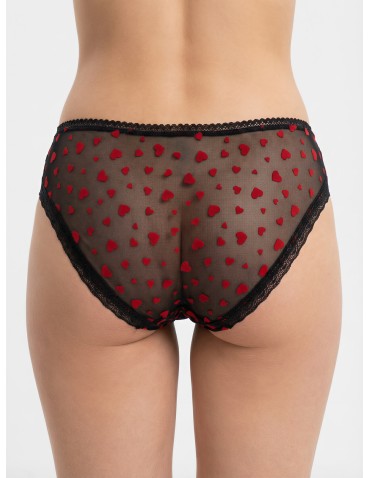 Wielopaki bielizny - Majtki figi klasyczne bikini damskie z siateczką i koronką 3-pak WIELOKOLOROWY - produkt 6