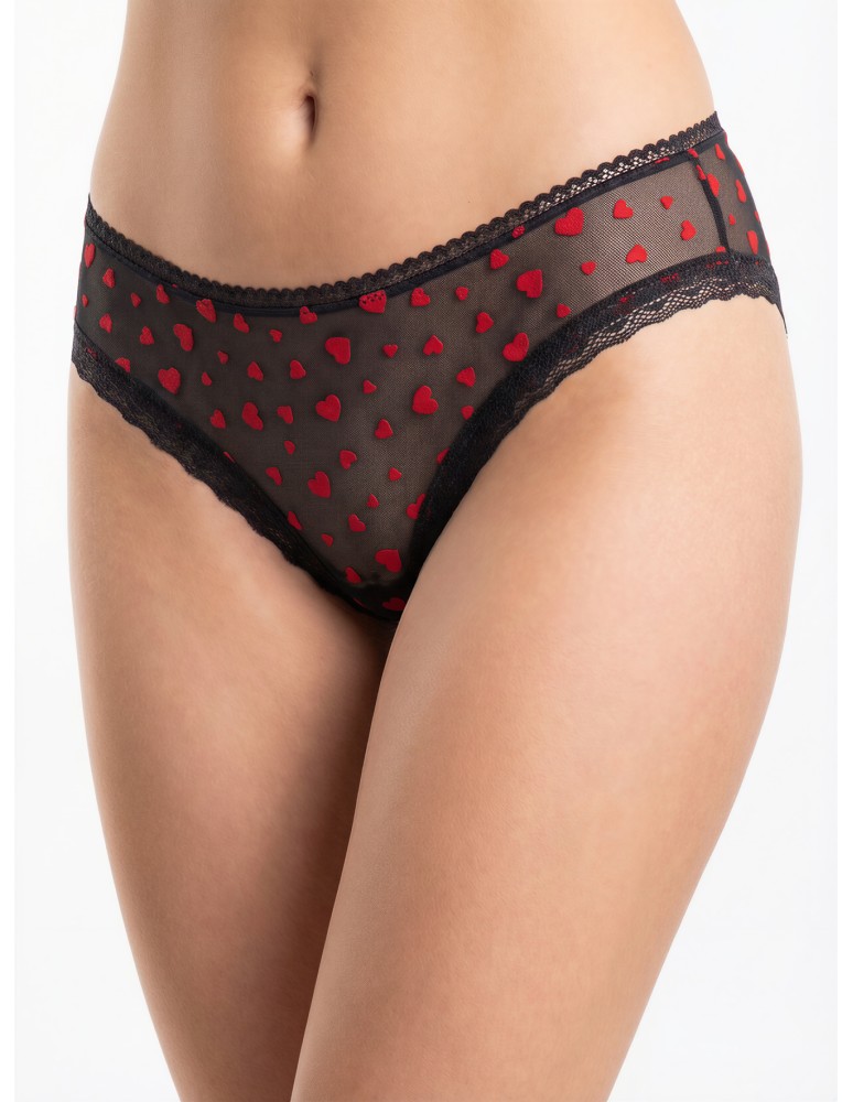 Wielopaki bielizny - Majtki figi klasyczne bikini damskie z siateczką i koronką 3-pak WIELOKOLOROWY - produkt moraj.pl 7