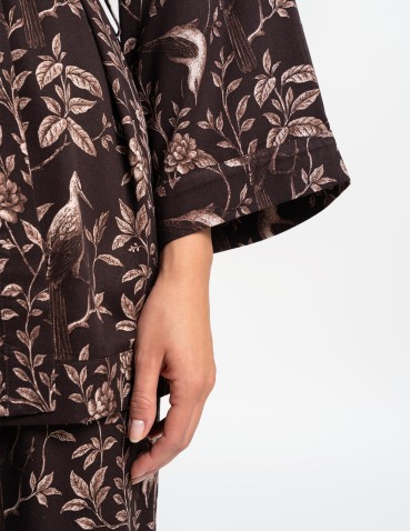 Szlafroki cienkie - Szlafrok damski kimono 100% wiskoza WZÓR 1 - produkt 5