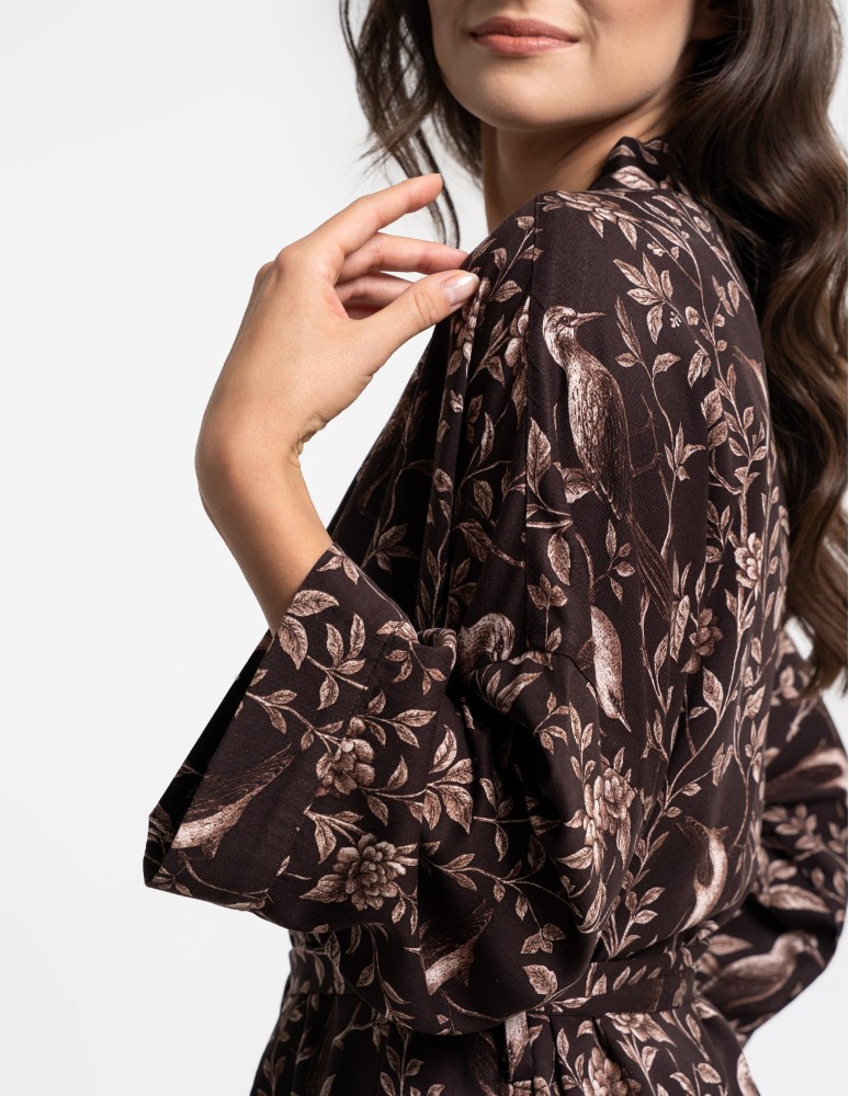 Szlafroki cienkie - Szlafrok damski kimono 100% wiskoza WZÓR 1  - produkt moraj.pl 7