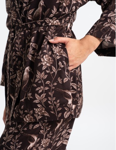 Szlafroki cienkie - Szlafrok damski kimono 100% wiskoza WZÓR 1 - produkt 8