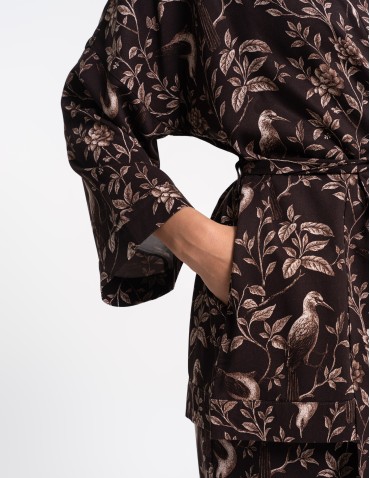 Szlafroki cienkie - Szlafrok damski kimono 100% wiskoza WZÓR 1 - produkt 8