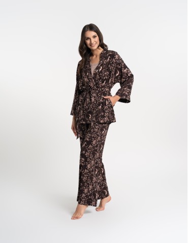 Szlafroki cienkie - Szlafrok damski kimono 100% wiskoza WZÓR 1 - produkt 14