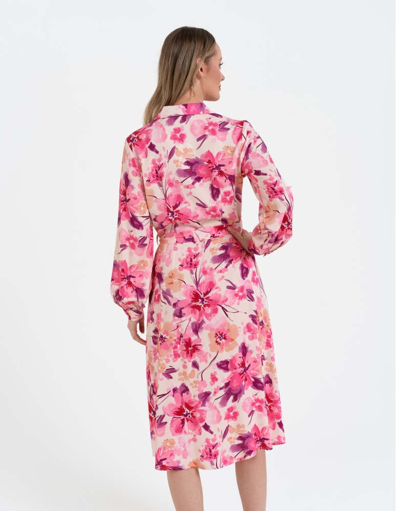 Nowości - Sukienka damska szmizjerka midi z wiskozy WZÓR 2 - produkt moraj.pl 8