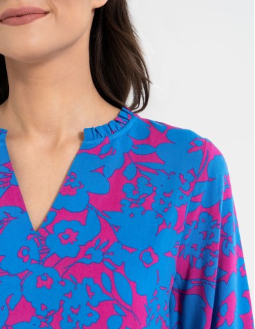 Nowości - Sukienka damska o luźnym kroju ze 100% wiskozy WZÓR 2 - produkt 2