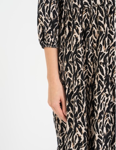 Nowości - Sukienka damska o luźnym kroju ze 100% wiskozy WZÓR 1 - produkt 6